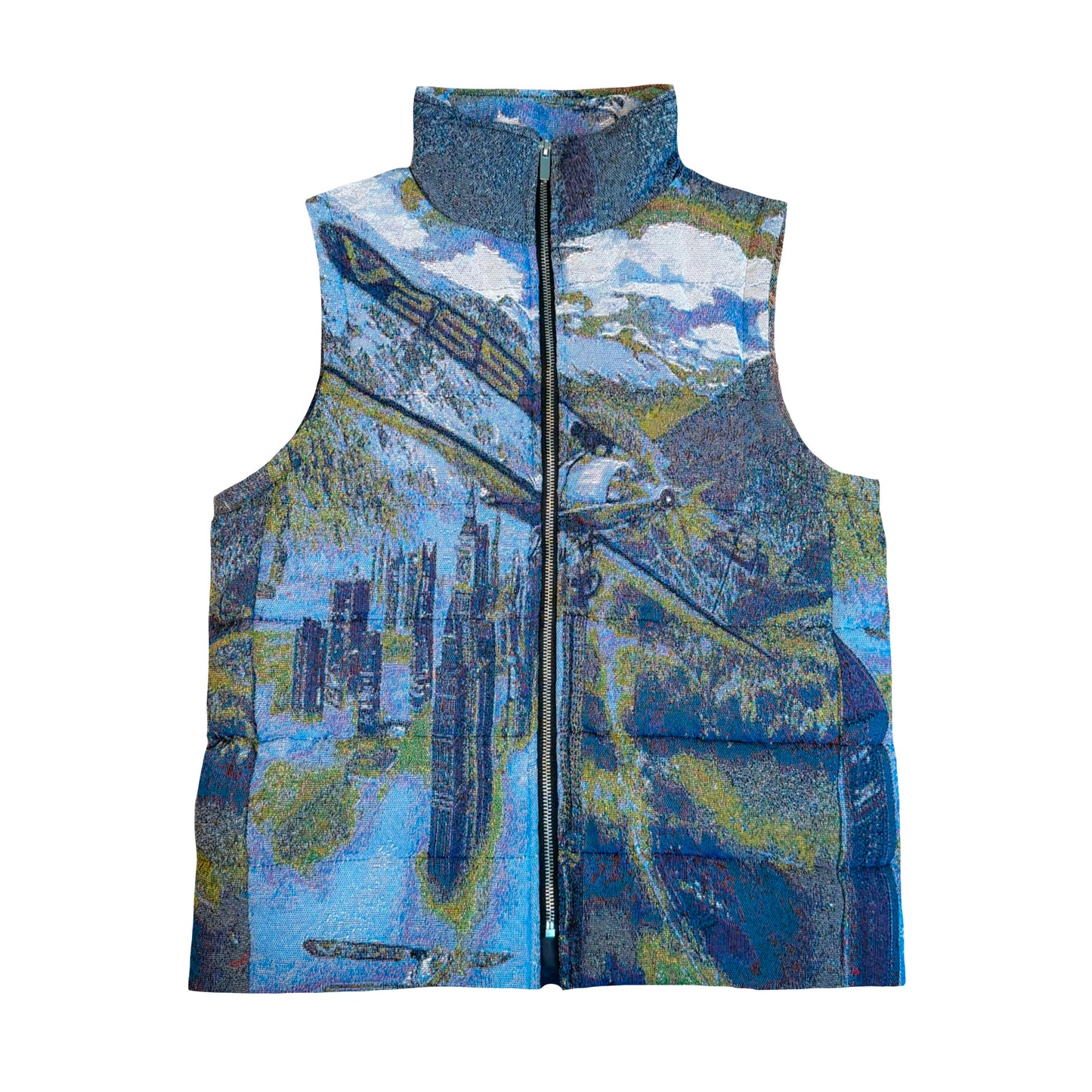 “NEW ADVENTURES“ JACQUARD VEST/GREY