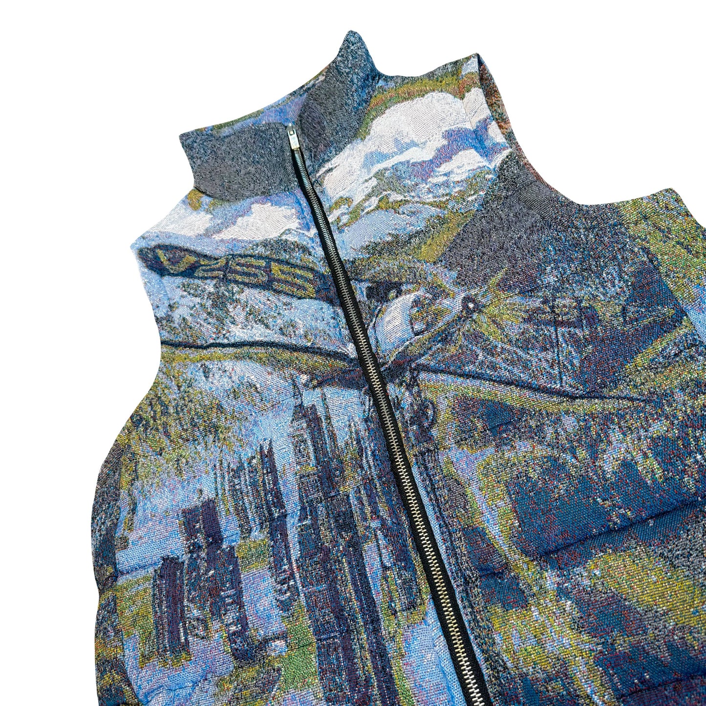 “NEW ADVENTURES“ JACQUARD VEST/GREY
