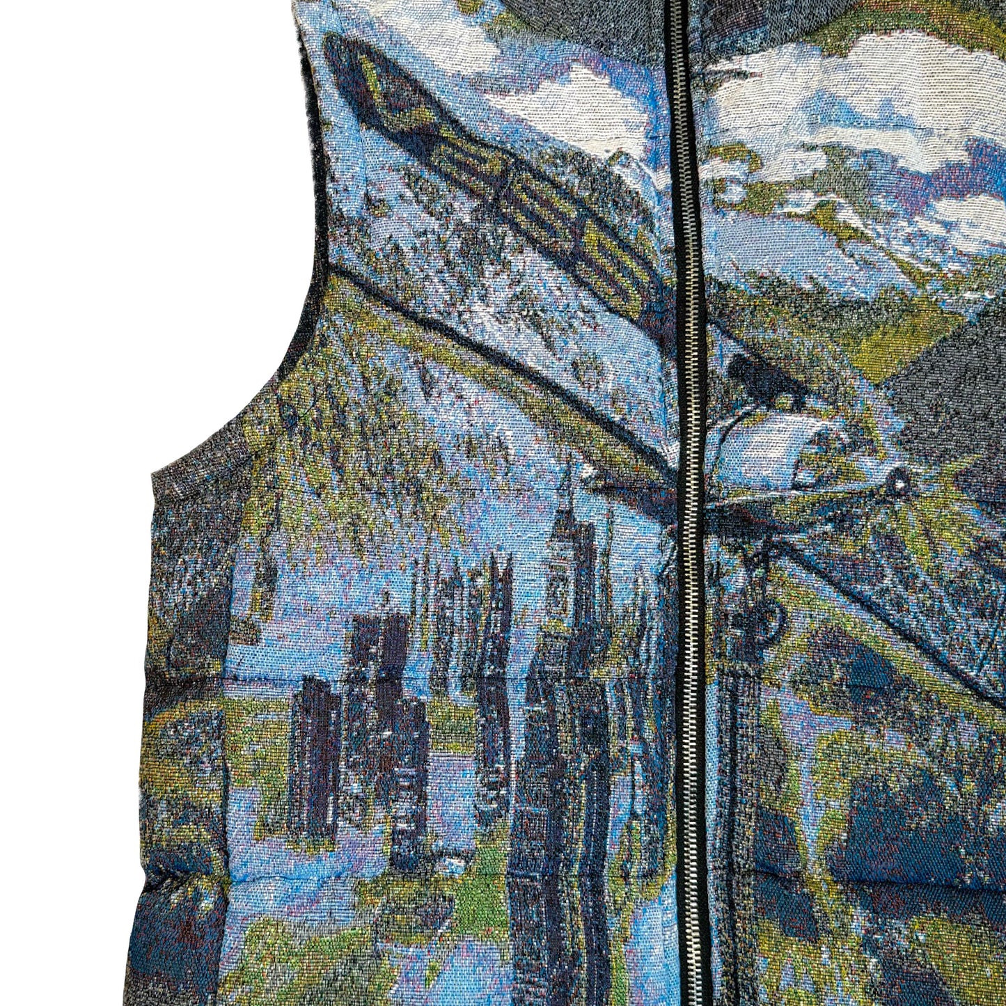 “NEW ADVENTURES“ JACQUARD VEST/GREY
