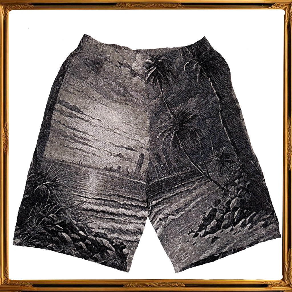 V-CITY” JACQUARD PANTS / BLACK – V2S5