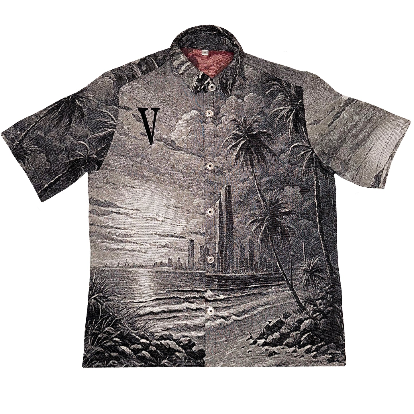 “V-CITY” JACQUARD SHIRTS /BLACK