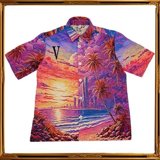 “V-CITY” JACQUARD SHIRTS /MULTI